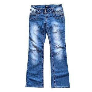 Angels bootcut low rise jeans